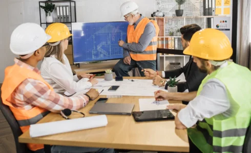 Supervisor taking OSHA 30-hour online training