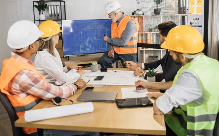 Supervisor taking OSHA 30-hour online training