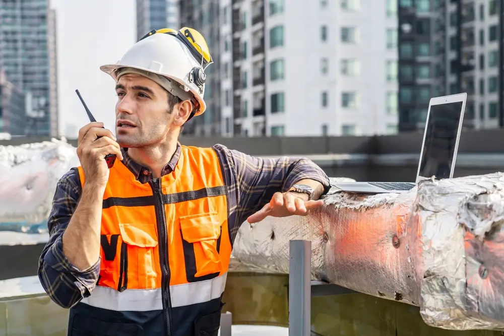Worker completing OSHA 10 and 30-hour online training at low cost.