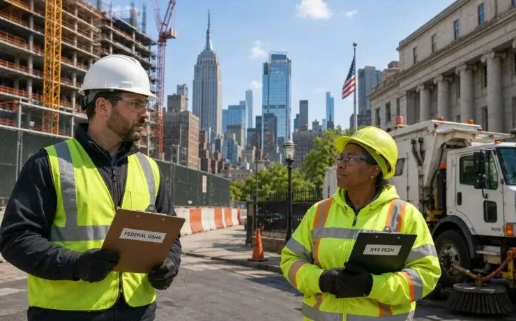 Federal OSHA and NYS PESH safety professionals representing New York workplace safety oversight